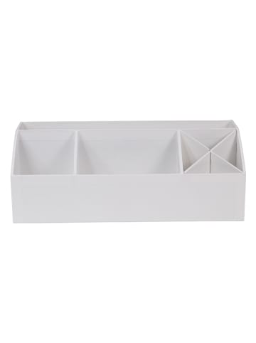 BigsoBox Schreibtisch-Organizer "Elisa" in Weiß - (B)33 x (H)12,5 x (T)12,5 cm