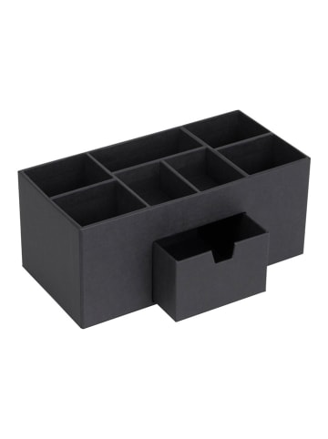BigsoBox Bureau-organizer "Vendela" antraciet - (B)10 x (H)8,5 x (D)10 cm