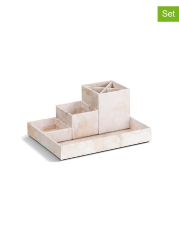 BigsoBox 4tlg. Set: Desktop-Organizer "Lena" in Beige