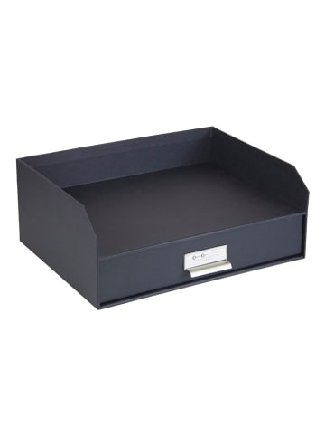BigsoBox Organizer "Walter" w kolorze czarnym na dokumenty - 33,5 x 13 x 25,5 cm