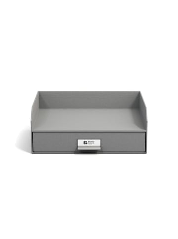 BigsoBox Dokumenten-Ablage "Walter" in Grau - (B)33,5 x (H)13 x (T)25,5 cm