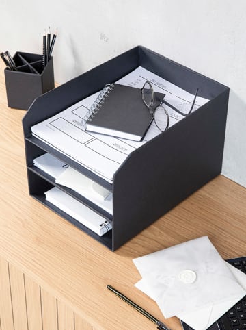 BigsoBox Dokumenten-Ablage "Trey" in Anthrazit - DIN-A4