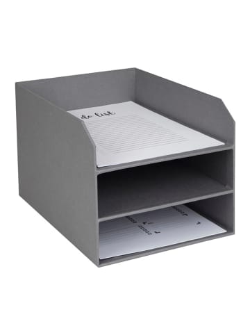 BigsoBox Organizer "Trey" w kolorze szarym na dokumenty - DIN A4