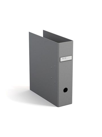 BigsoBox Ringordner "Archie" in Grau - DIN-A4