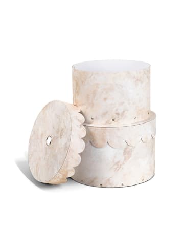 BigsoBox 2-delige set: opbergboxen "Wilma" beige