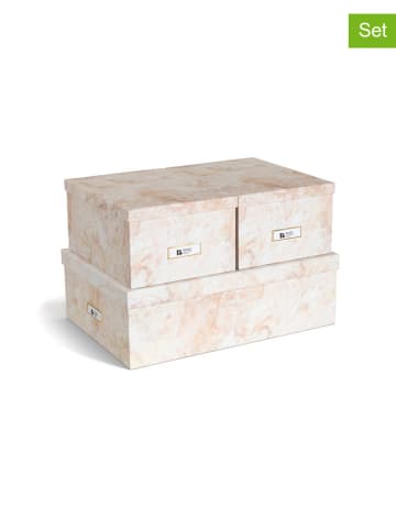BigsoBox 3er-Set: Aufbewahrungsboxen "Inge" in Beige