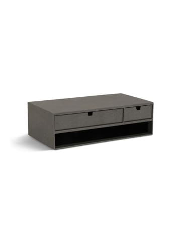 BigsoBox Monitor-Stand "Ted" in Grau - (B)48,5 x (H)15 x (T)26 cm