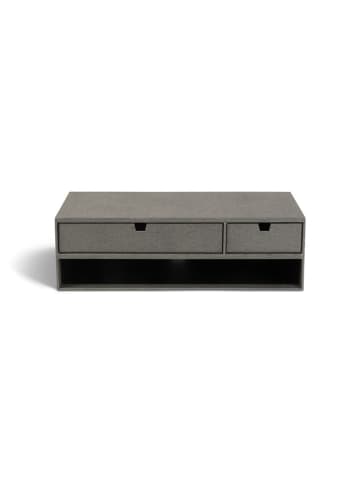 BigsoBox Monitor-Stand "Ted" in Grau - (B)48,5 x (H)15 x (T)26 cm