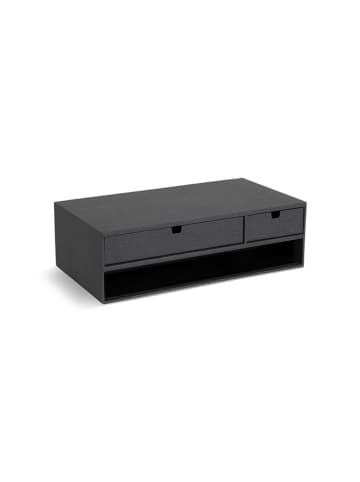 BigsoBox Monitor-Stand "Ted" in Schwarz - (B)48,5 x (H)15 x (T)26 cm