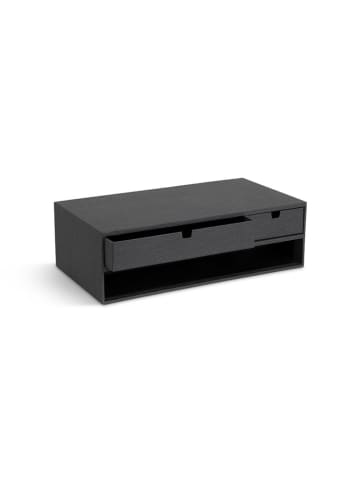 BigsoBox Monitor-Stand "Ted" in Schwarz - (B)48,5 x (H)15 x (T)26 cm