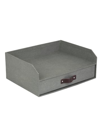 BigsoBox Dokumenten-Ablage "Walter" in Grau - (B)33,5 x (H)13 x (T)25,5 cm