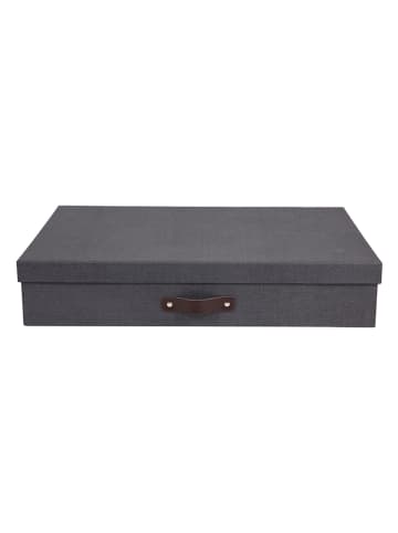 BigsoBox Dokumentenbox "Sverker" in Schwarz - (L)43,5 x (B)31 x (H)8,5 cm