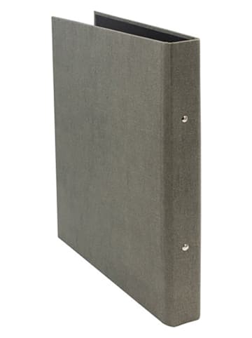 BigsoBox Ringmappe "Ringo" in Grau - (L)31,5 x (B)25 x (H)5 cm