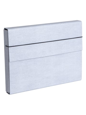 BigsoBox Sammelmappe "Olof" in Grau - (L)34,5 x (B)26 x (H)4 cm