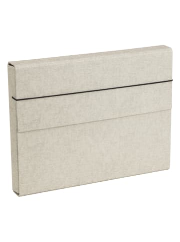 BigsoBox Sammelmappe "Olof" in Beige - (L)34,5 x (B)26 x (H)4 cm