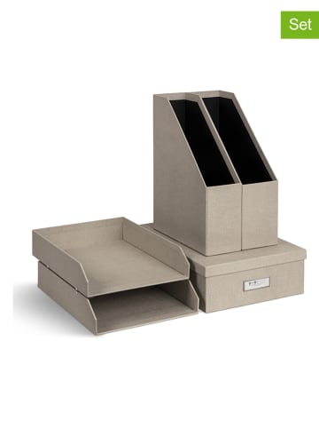 BigsoBox 5tlg. Set: Dokumenten-Organizer in Beige