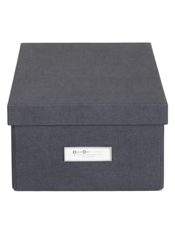 BigsoBox Ordnungsbox in Schwarz - (B)22,5 x (H)13,5 x (T)31,5 cm