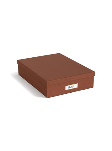 BigsoBox Dokumentenbox "Oskar" in Braun - DIN-A4