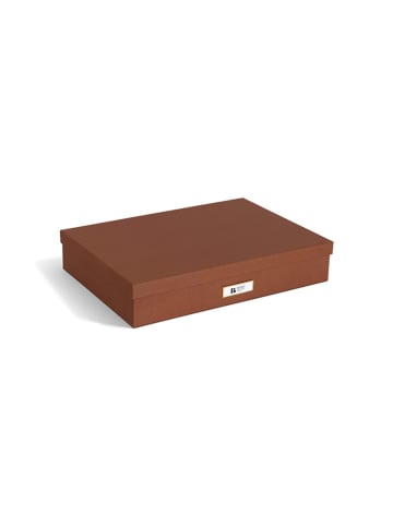 BigsoBox Dokumentenbox "Sverker" in Braun - DIN-A4