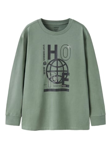 name it Longsleeve "Obay" groen