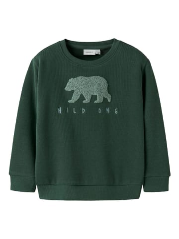 name it Bluza "Obear" w kolorze zielonym