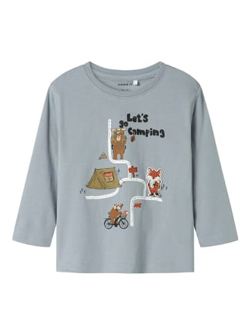 name it Longsleeve "Olen" lichtblauw