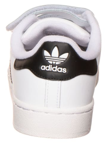 adidas Leder-Sneakers "Superstar II" in Weiß