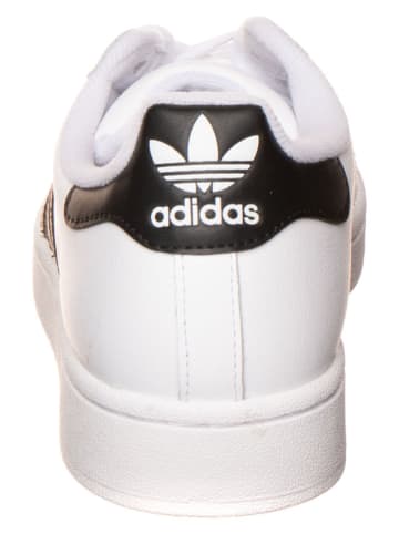 adidas Leder-Sneakers "Superstar II" in Weiß