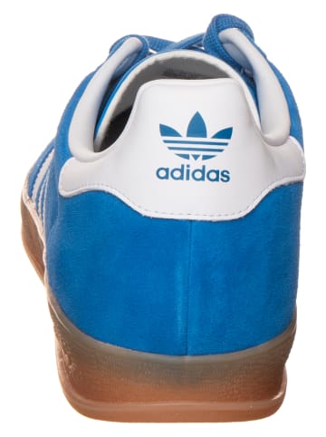 adidas Skórzane sneakersy "Gazelle" w kolorze niebieskim