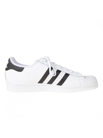 adidas Leder-Sneakers "Superstar" in Weiß/ Schwarz