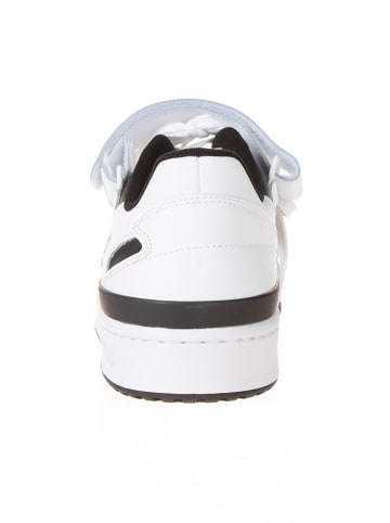 adidas Leder-Sneakers "Forum Low" in Weiß/ Schwarz