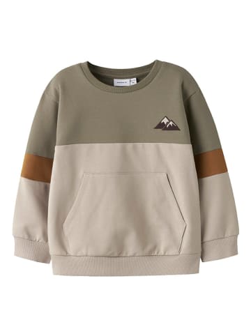 name it Bluza "Odie" w kolorze beżowo-oliwkowym