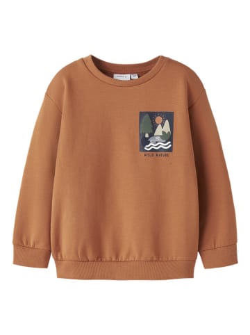 name it Sweatshirt "Oran" lichtbruin