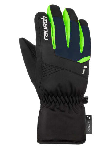 Reusch Rękawiczki funkcyjne "Bennet" w kolorze granatowo-zielonym