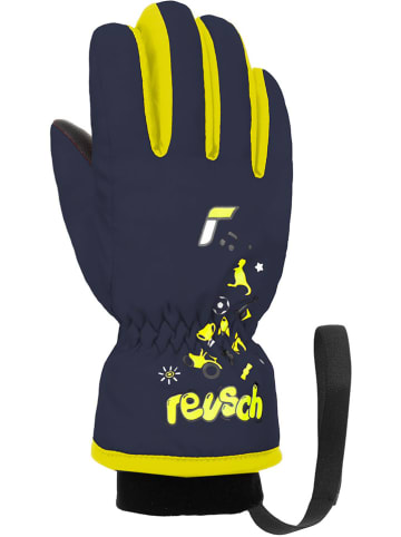 Reusch Rękawiczki funkcyjne "Reusch Kids" w kolorze żółto-granatowym