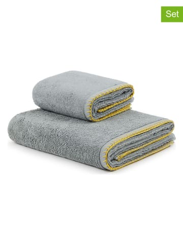 Lanerossi 2tlg. Handtuch-Set in Grau