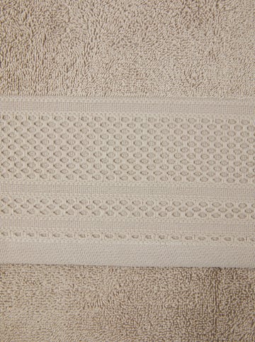 Lanerossi 2tlg. Handtuch-Set in Beige