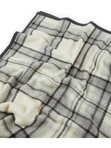 Lanerossi Wełniany koc "Marta" w kolorze szarym - 250 x 210 cm