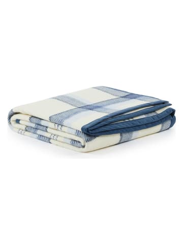 Lanerossi Wollen deken "Marta" blauw - (L)250 x (B)210 cm