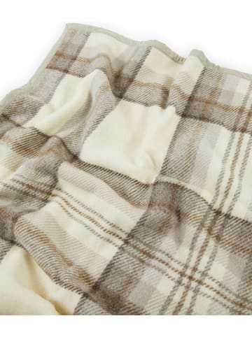 Lanerossi Wełniany koc "Marta" w kolorze beżowym - 250 x 210 cm