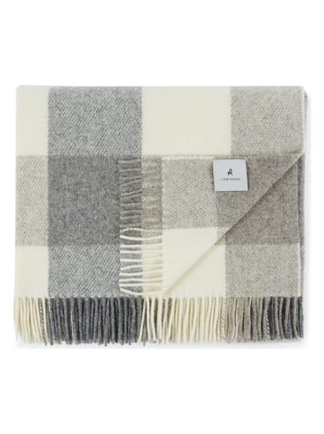 Lanerossi Wollen deken "Adamello" grijs/crème - (L)250 x (B)220 cm