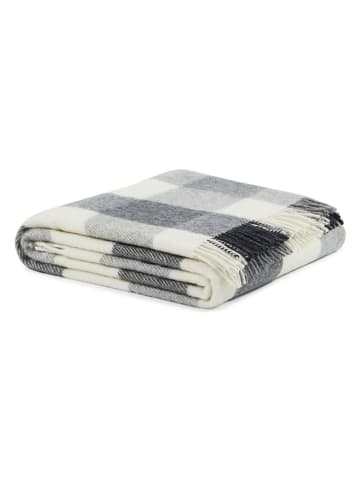 Lanerossi Wollen deken "Adamello" antraciet/crème - (L)250 x (B)220 cm