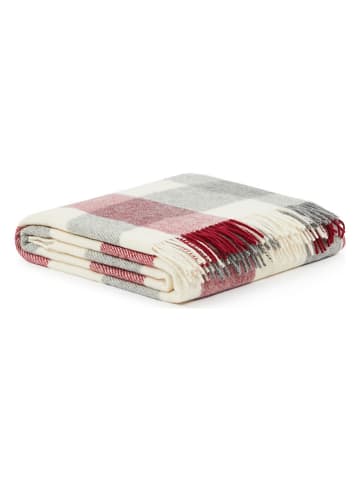 Lanerossi Wolldecke "Adamello" in Rot/ Grau - (L)250 x (B)220 cm
