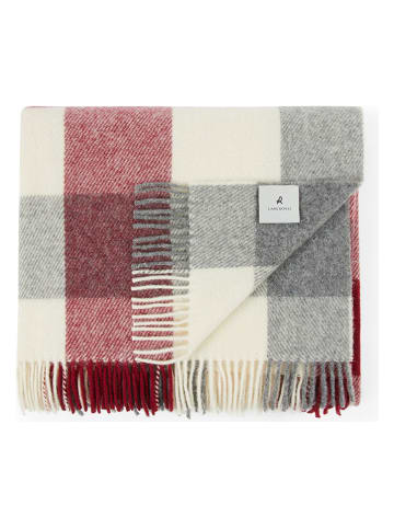 Lanerossi Wolldecke "Adamello" in Rot/ Grau - (L)250 x (B)220 cm