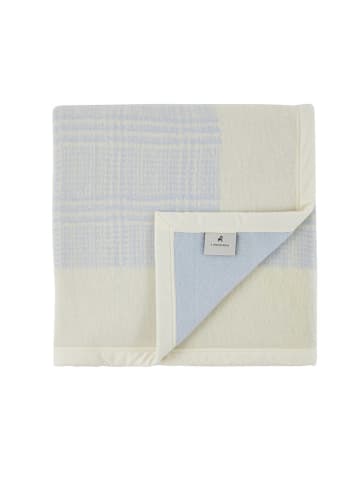 Lanerossi Wohndecke in Beige/ Hellblau - (L)250 x (B)210 cm