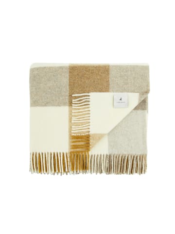 Lanerossi Wohndecke in Beige/ Hellbraun - (L)260 x (B)260 cm