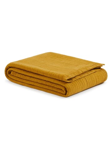 Lanerossi Tagesdecke "Amalfi" in Ocker - (L)260 x (B)255 cm