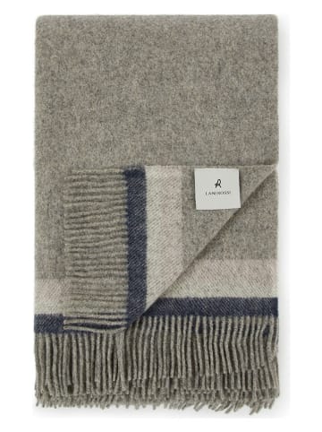 Lanerossi Wollen deken "Madison" blauw - (L)240 x (B)140 cm