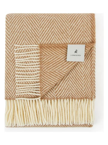 Lanerossi Wollen deken "Iseo" camel - (L)170 x (B)130 cm