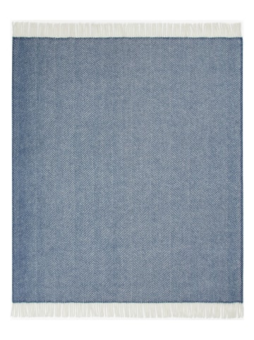 Lanerossi Wolldecke "Iseo" in Blau - (L)170 x (B)130 cm